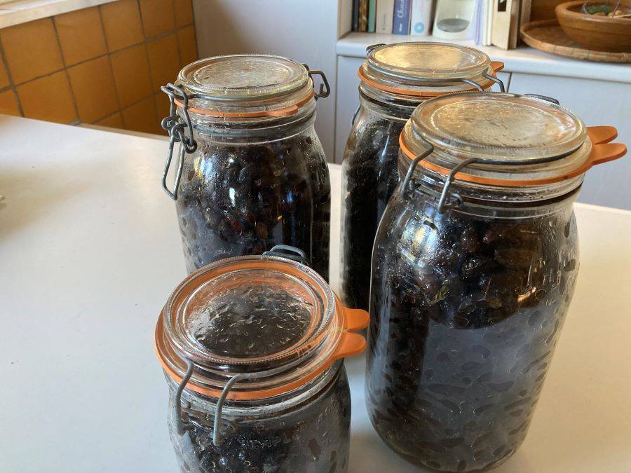 Huile d’olive maison produite à partir des olives de 2023