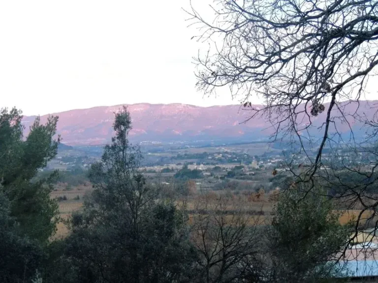 Vue hivernale Luberon