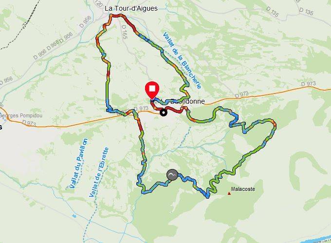 Parcours VTT du 31 Juillet 2024